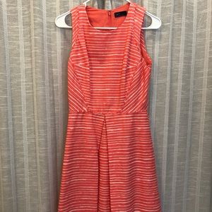 Gap Striped Coral Dress with Pockets